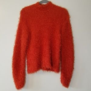 Fuzzy Orange Radzoli Top Size Medium